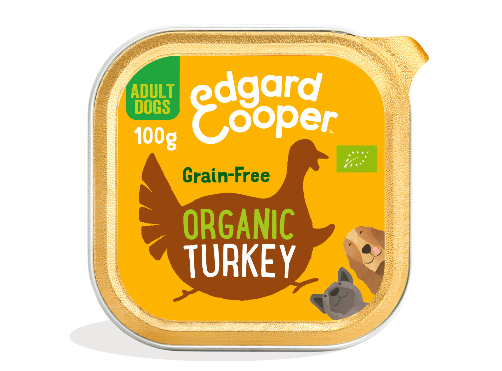 Image of Edgard & Cooper Adult Grain Free Bio 100gr - Bio Tacchino Confezione da17 pezzi 9026917