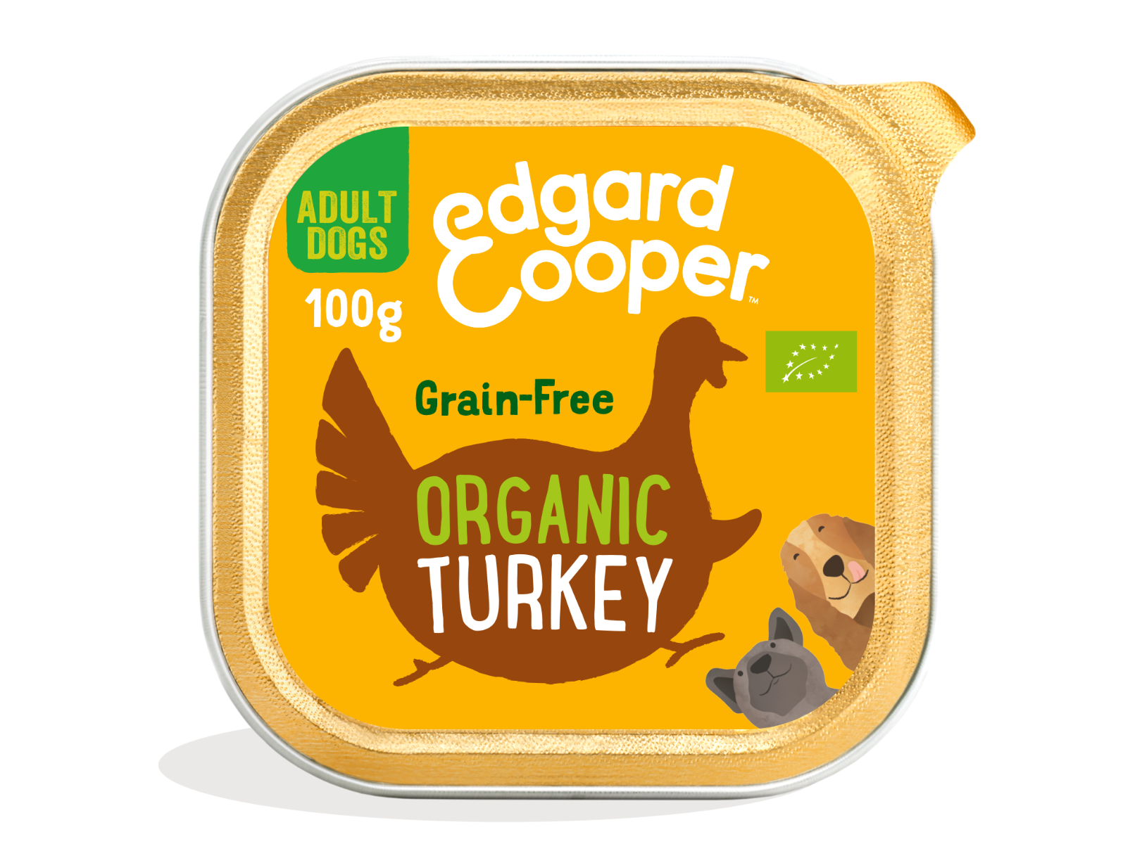 Edgard & Cooper Adult Grain Free Bio 100gr - Bio Tacchino Confezione da 17 pezzi