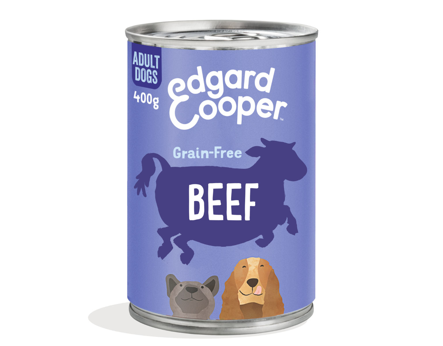Image of Edgard & Cooper Adult Grain Free 400 gr - Manzo Confezione da 6 pezzi Cibo Umido per Cani