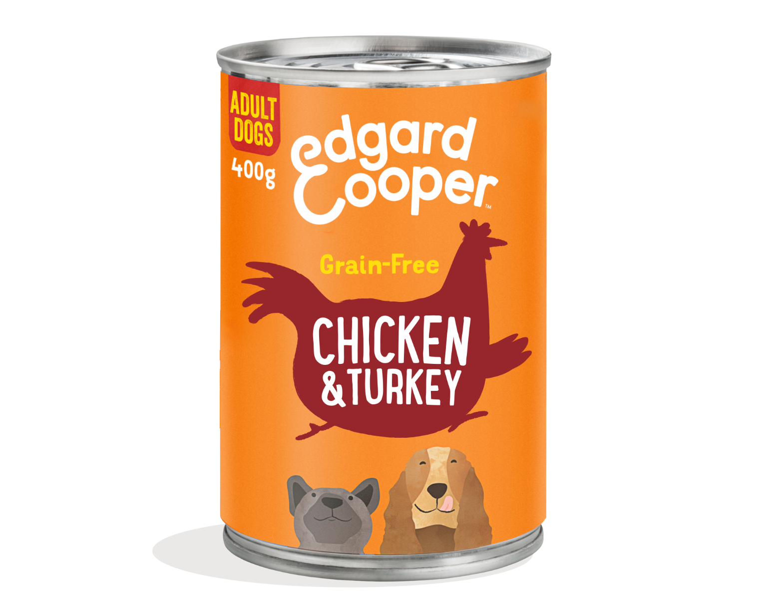 Edgard & Cooper Adult Grain Free 400 gr - Pollo e Tacchino Confezione da 6 pezzi