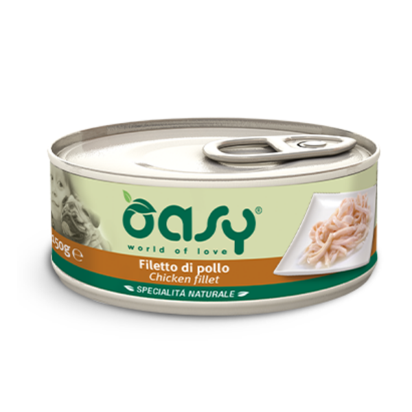 Image of Oasy Dog Specialità Naturale 150 gr - Pollo Confezione da 6 pezzi Cibo Umido per Cani