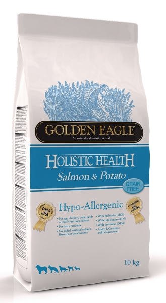 Immagine di Golden Eagle Hypoallergenic Sensitive Grain Free Salmone e Patate - 10 Kg