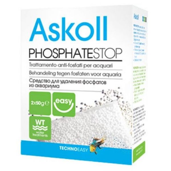 Image of Trattamento anti-fosfati per acquari Phosphate Stop Askoll - 1 confezione: 2 sacchetti da 50 g