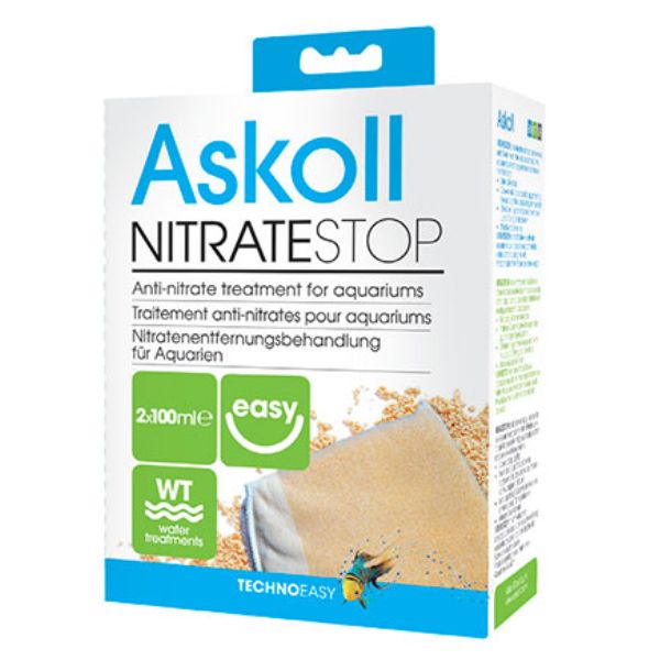 Image of Trattamento anti-nitrati per acquario Nitrate Stop Askoll - 1 confezione: 2 sacchetti da 100 ml