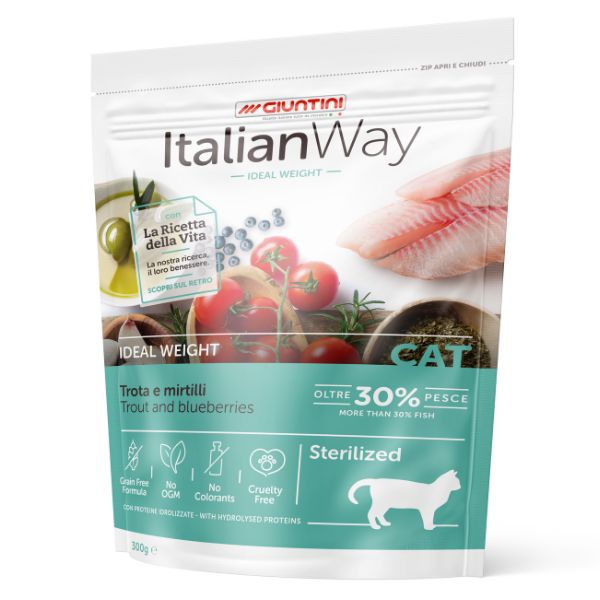 Image of ItalianWay Cat Sterilized Trota e Mirtilli - 8 kg Croccantini per gatti