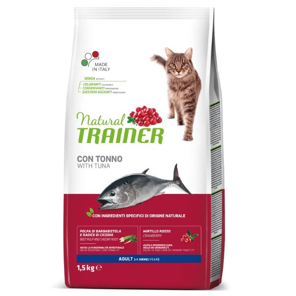 Image of Natural Trainer Adult con Tonno - 1,5 Kg Croccantini per gatti