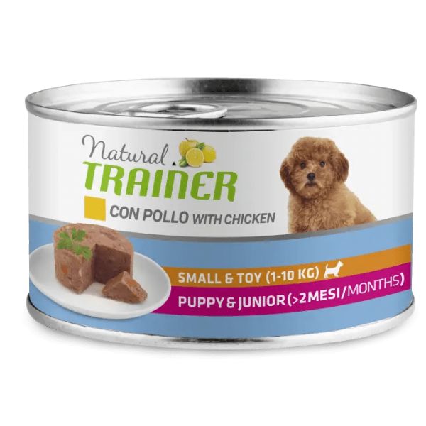 Image of Natural Trainer Maintenance Puppy e Junior Small/Toy 150 gr - PUPPY & Junior Confezione da 6 pezzi Cibo Umido per Cani