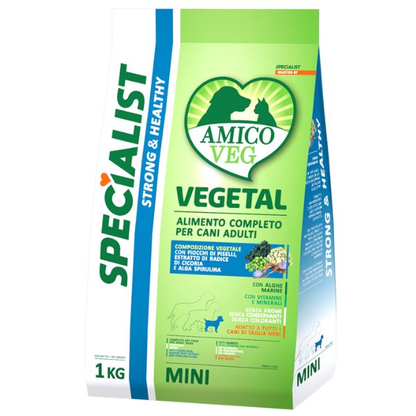 Image of Amico Veg Specialist Strong&Healthy Adult Mini - 1 Kg Croccantini per cani