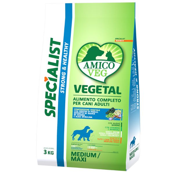 Image of Amico Veg Specialist Strong&Healthy Adult Medium/Maxi - 3 Kg Croccantini per cani