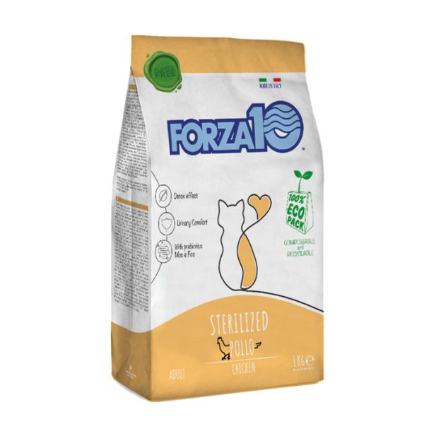 Image of Forza10 Maintenance Adult Sterilized al Pollo - 1 Kg Croccantini per gatti