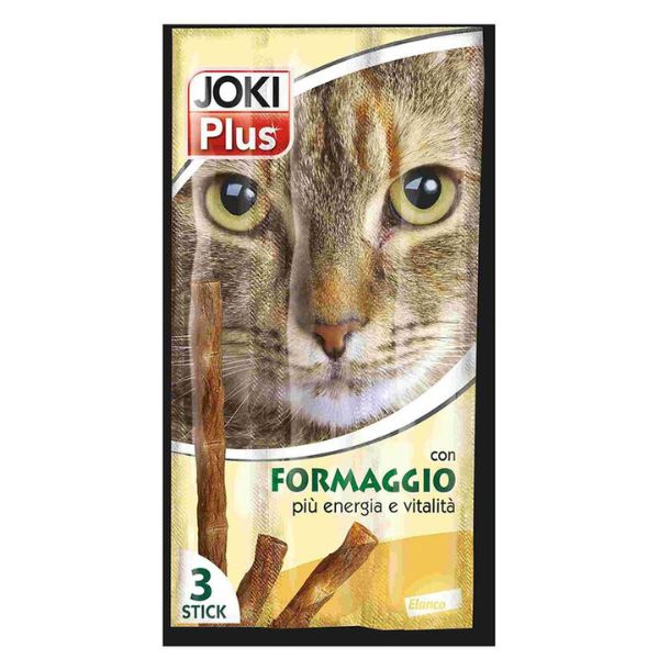 Immagine di Joki Plus 3 Stick 15 gr snack per gatto - Stick al Formaggio