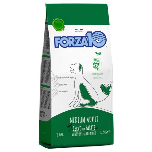 Image of Forza10 Maintenance Medium Adult al Cervo con Patate - 12,5 kg Croccantini per cani