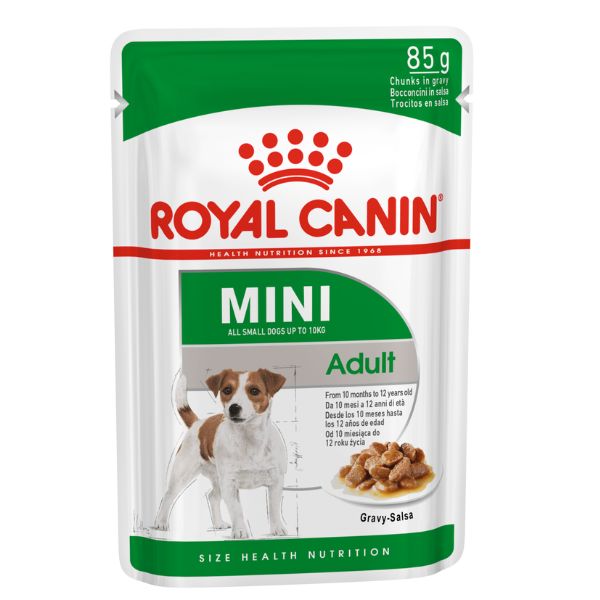 Image of Royal Canin Adult Umido - Mini 85 gr Confezione da 12 pezzi Cibo Umido per Cani