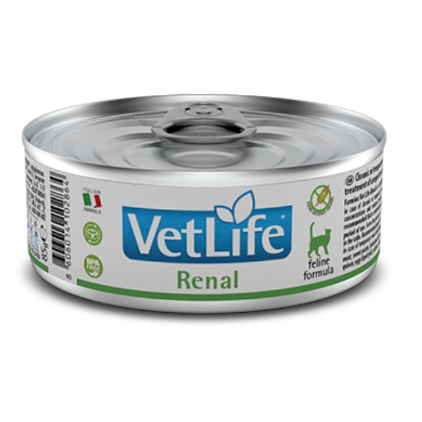 Image of Farmina Vet Life Feline Renal - 85 gr Confezione da 12 pezzi Dieta Veterinaria per Gatti