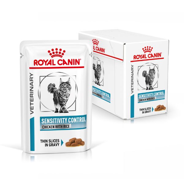 Image of Royal Canin Gatto Sensitivity Control Multipack 12 x 85 gr - Pollo Dieta Veterinaria per Gatti