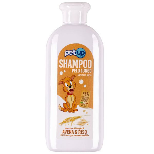 Image of Shampoo districante per cani a pelo lungo e gatti PetUp - 250 ml