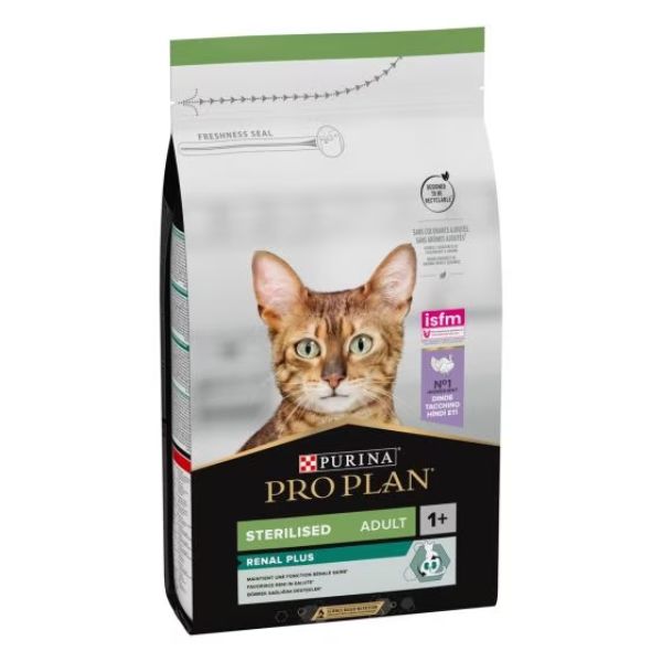 Purina Pro Plan Renal Plus Sterilised Adult 1+ con Tacchino - 10 kg