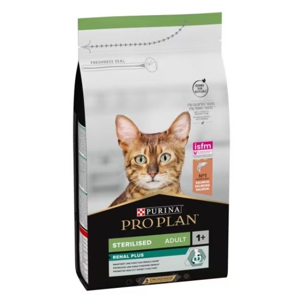 Purina Pro Plan Renal Plus Sterilised Adult 1+ con Salmone - 10 kg