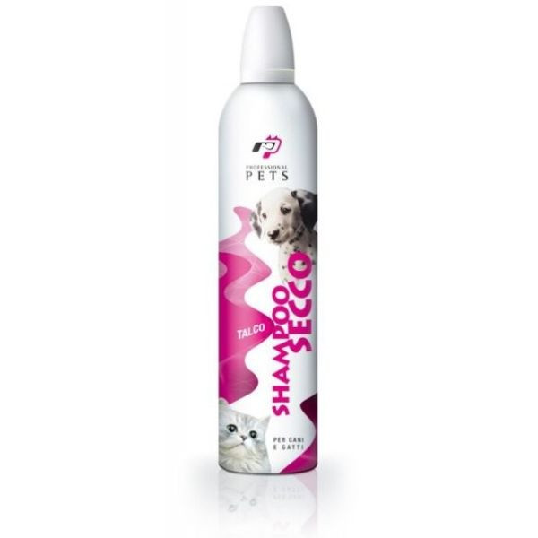 Image of Shampoo Secco per cani e gatti Professional Pets 400 ml - Talco