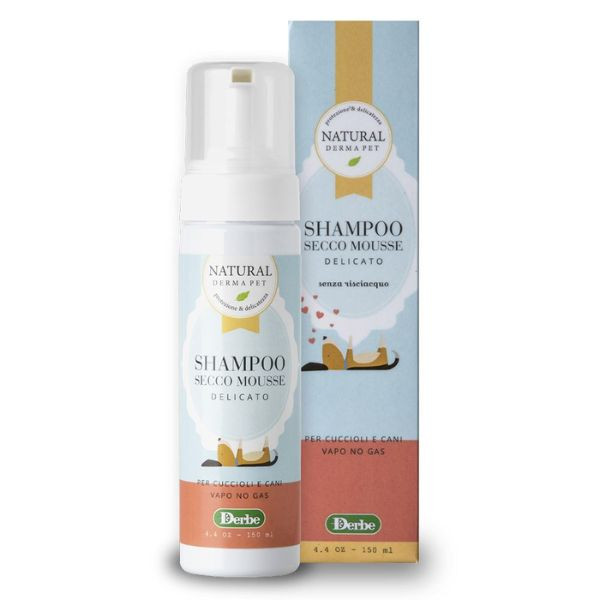 Image of Shampoo Secco Cuccioli e Cani Natural Derma Pet - 150 ml
