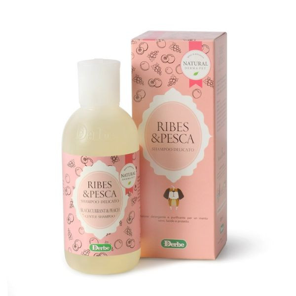 Image of Shampoo Alla Frutta Natural Derma Pet 200 ml - Ribes e Pesca 200 ml - 1° ORDINE? scegli lo sconto BZR5 / BZR20 + 200 punti fedeltà010