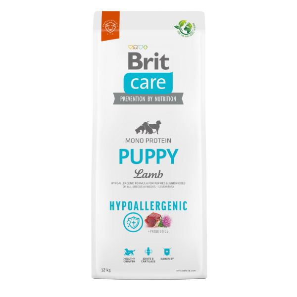 Brit Care Hypoallergenic Puppy Agnello e Riso (scadenza: 11/09/2024) - 12 Kg