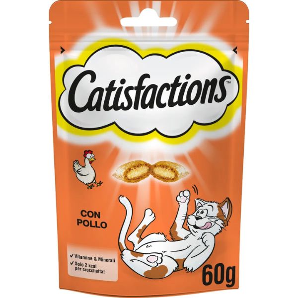 Catisfactions snack per gatti 60 gr - Pollo