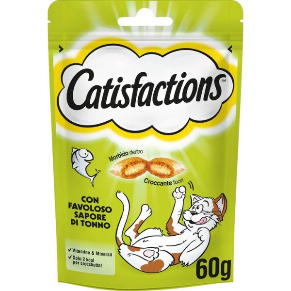 Image of Catisfactions snack per gatti 60 gr - Tonno