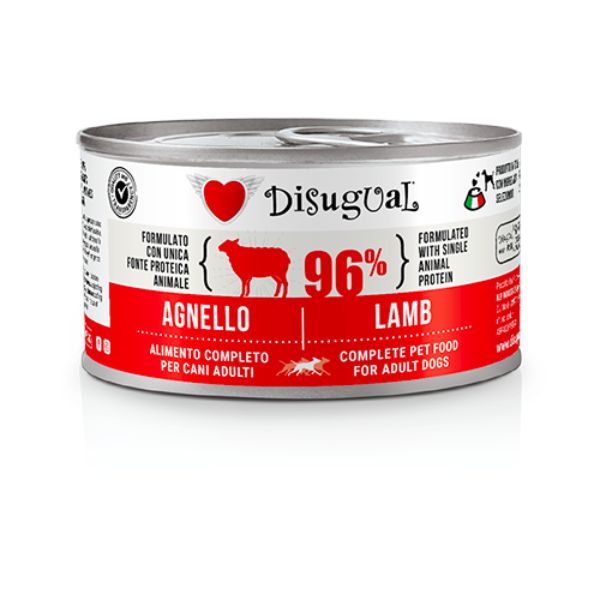 Image of Disugual Monoproteico Grain Free 150 gr - Agnello Confezione da 12 pezzi Cibo Umido per Cani