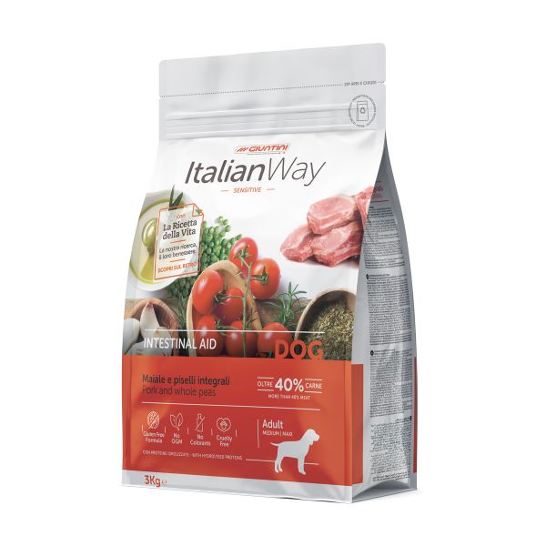 Image of ItalianWay Medium/Maxi Adult Intestinal Maiale e piselli - 3 Kg