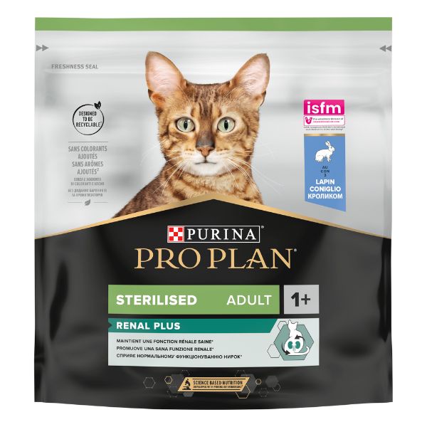 Image of Purina Pro Plan Renal Plus Sterilised Adult 1+ con Coniglio - 400 gr 9008957