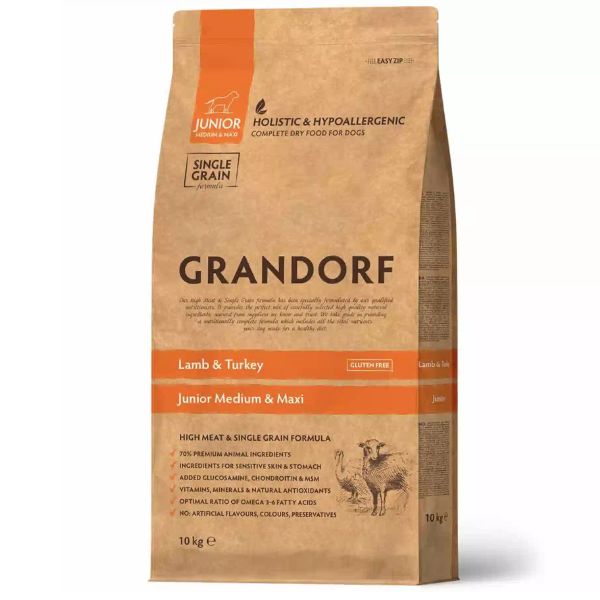 Grandorf Dog Junior Medium/Maxi Agnello e Tacchino