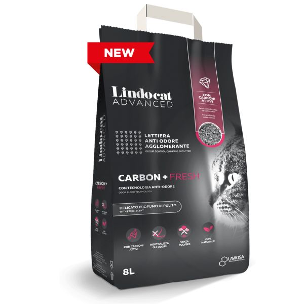Image of Lindocat Advanced Carbon Plus Fresh lettiera anti-odore - 8 L
