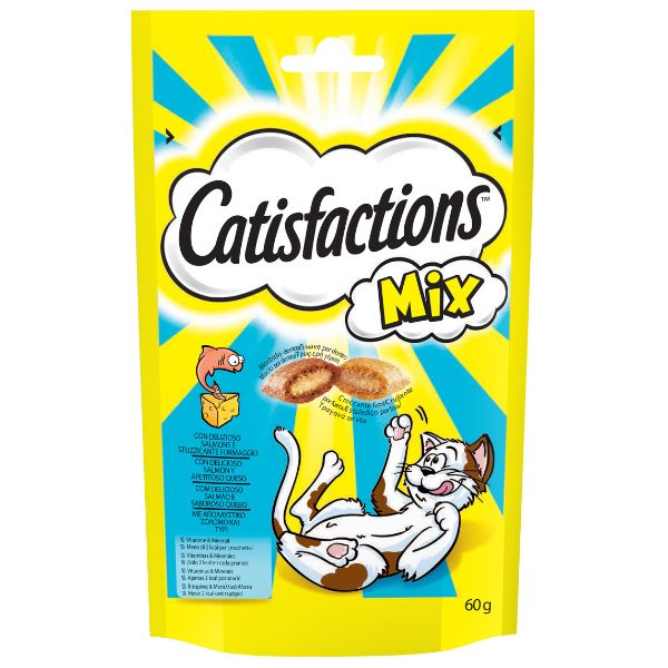 Catisfactions snack per gatti 60 gr - Salmone e formaggio