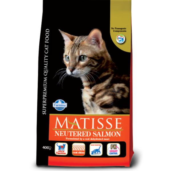 Image of Matisse Superpremium Cat Neutered Salmone - 10 kg Croccantini per gatti