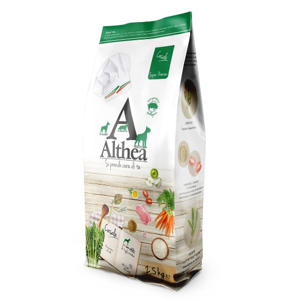 Image of Althea Superpremium Casale Medium/Maxi - 2,5 Kg Croccantini per cani Monoproteico crocchette cani