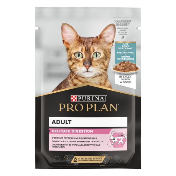 Cibo - Purina Pro Plan Adult Delicate Digestion Umido Gatti Pesce dell'Oceano 85 g
