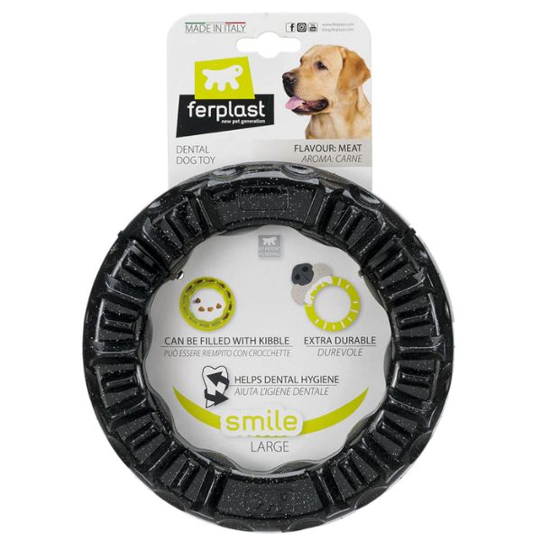 Gioco dentale Smile Ferplast - Nero - Large