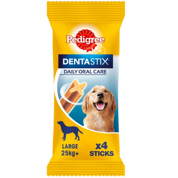Image of Pedigree Dentastix Large snack per l'igiene orale - 4 pezzi