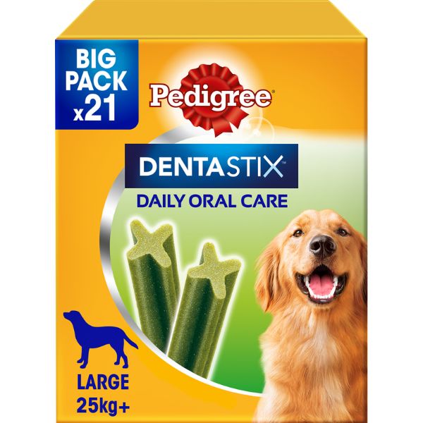 Image of Pedigree Dentastix Fresh Large snack per l'igiene orale - 21 pezzi