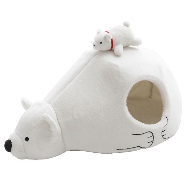 Image of Cuccia Igloo White Bear Ferribiella - 70 x 43 x h40 cm