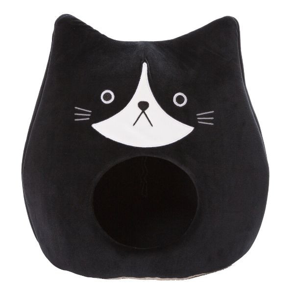 Image of Cuccia per gatti Igloo Black Cat Ferribiella - 38 x 44 x h40 cm