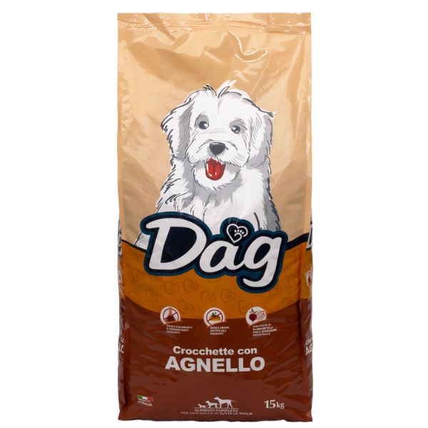 Image of Dag Dog Adult All Breeds Agnello - 15 Kg Croccantini per cani