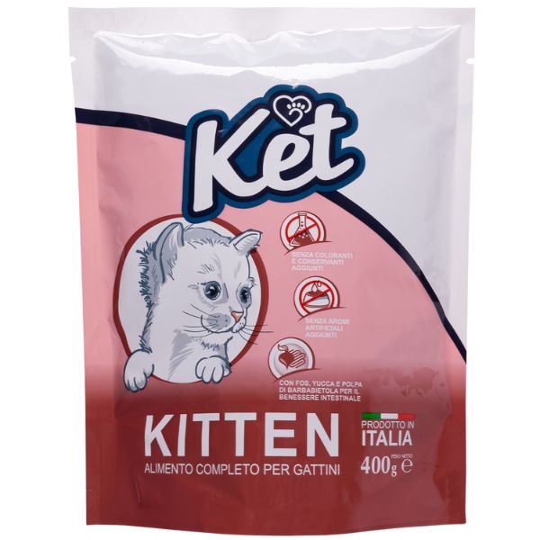 Image of Ket Cat Kitten Pollo - 400 gr Croccantini per gatti