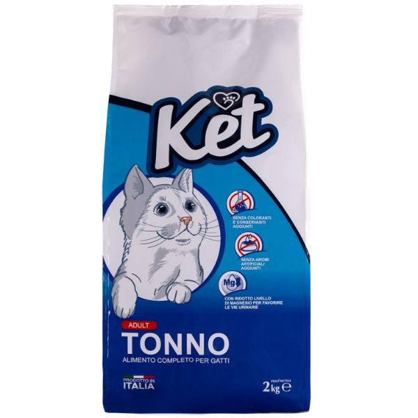 Image of Ket Cat Adult Tonno - 2 Kg Croccantini per gatti
