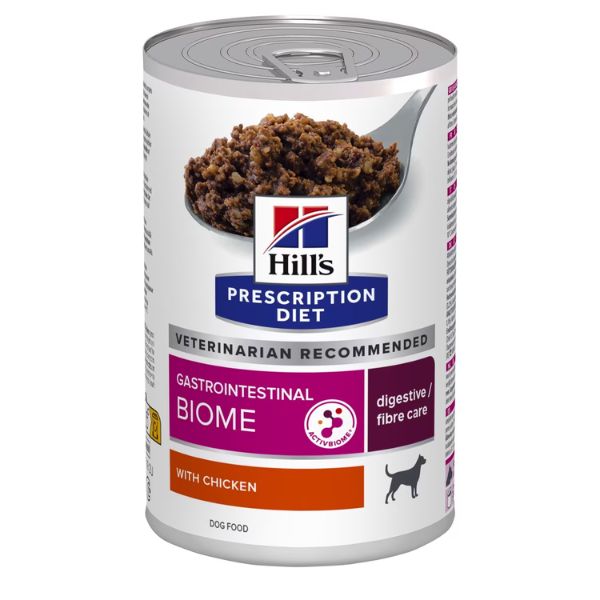 Image of Hill's Prescription Diet Gastrointestinal Biome per cani - 370 gr Confezione da 6 pezzi Cibo Umido per Cani