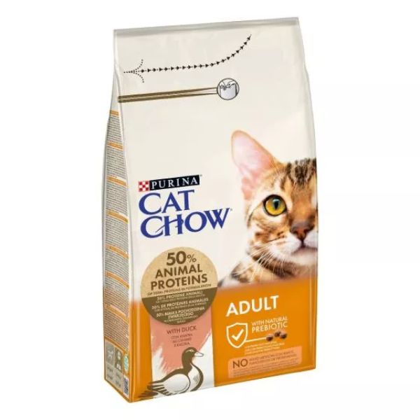 Image of Purina Cat Chow Adult ricco di Anatra - 1,5 kg Croccantini per gatti