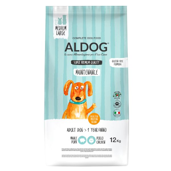 Image of Aldog Super premium Adult All Breeds Maintenance - 12 Kg Croccantini per cani Monoproteico crocchette cani