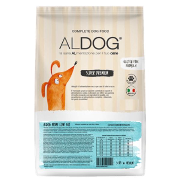 Image of Aldog Super premium Senior All Breeds Low Fat - 12 Kg Croccantini per cani Monoproteico crocchette cani