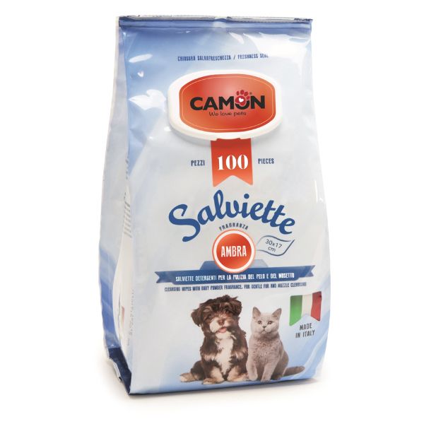 Image of Salviette Detergenti Camon - Ambra 100 pz